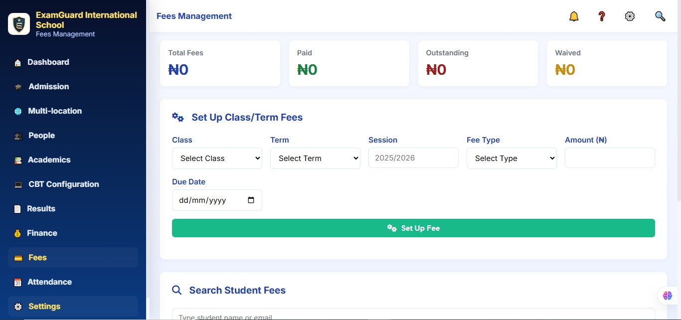 Student Profile Dashboard